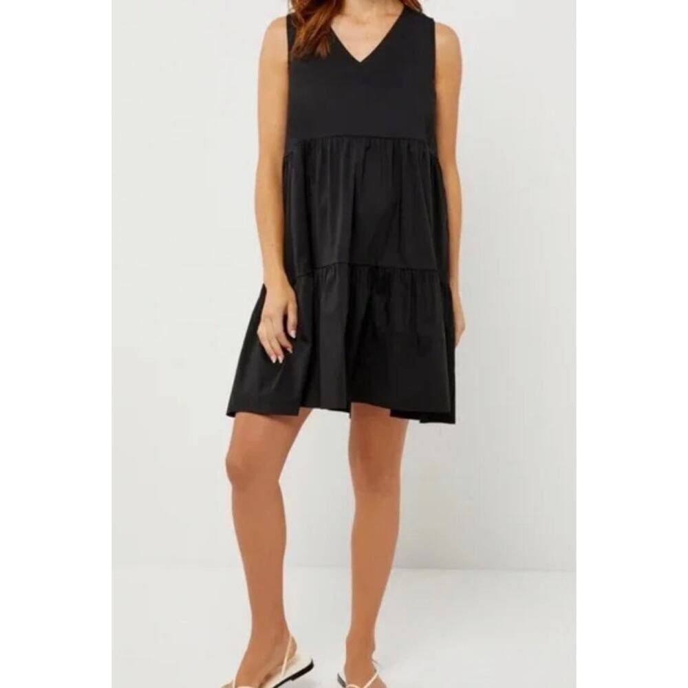PIETRO BRUNELLI MELODY TIERED V-NECK MATERNITY DRESS Sz. S